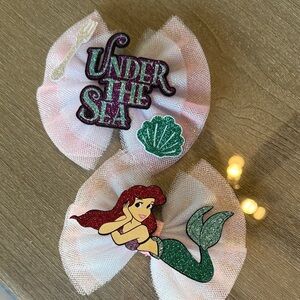 Ariel Under The Sea Piggie Bows
